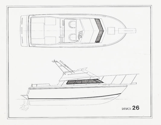 Skipjack 26 Flying Bridge Specification Brochure