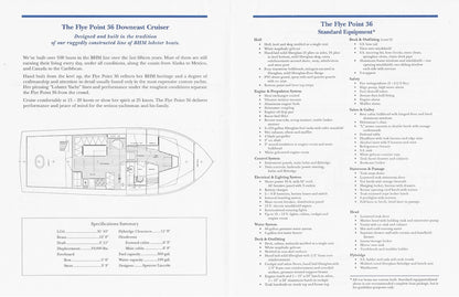 Fly Point 36 Specification Brochure