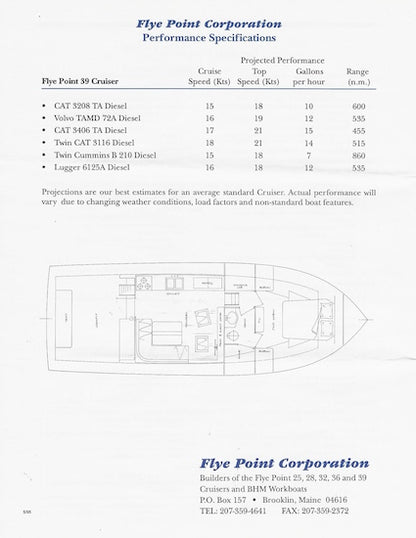 Fly Point 39 Specification Brochure