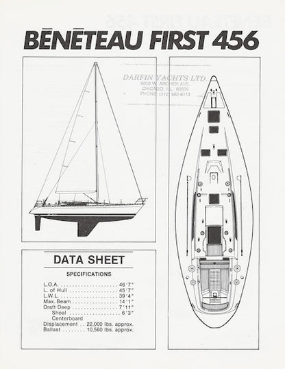 Beneteau First 456 Specification Sheet