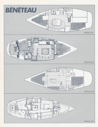 Bénéteau 1980s Idylle Specification Brochure