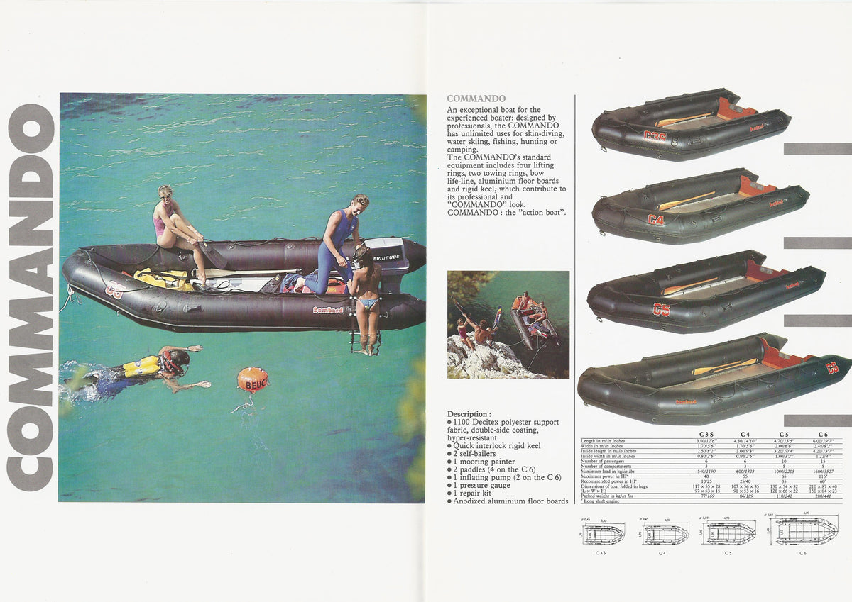 Bombard 1985 Inflatables Brochure