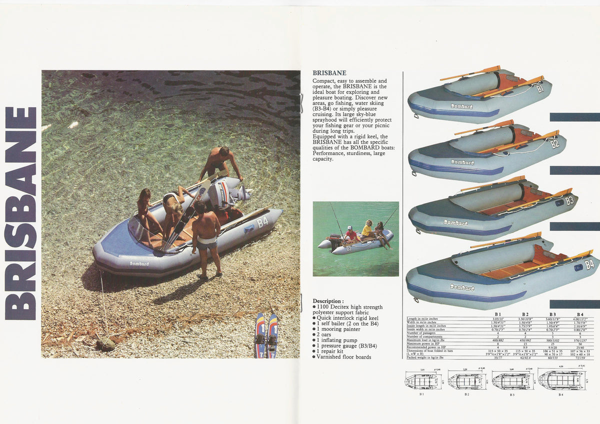 Bombard 1985 Inflatables Brochure