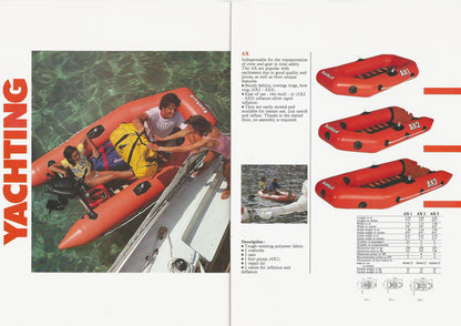 Bombard 1985 Inflatables Brochure