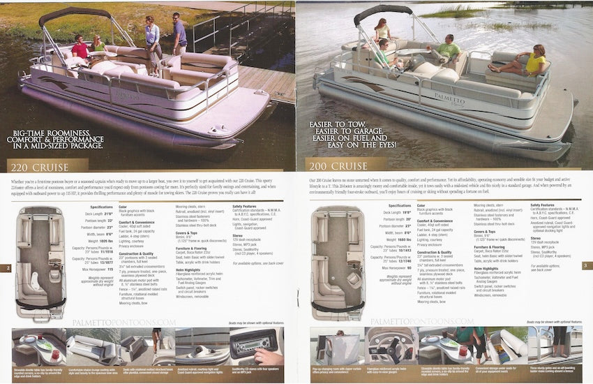 Cypress Cay 2008 Palemtto Pontoon Brochure