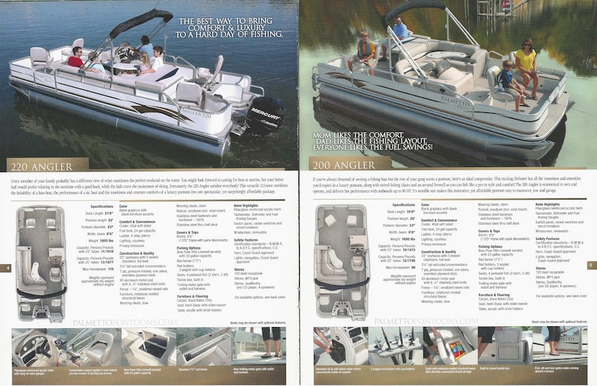 Cypress Cay 2008 Palemtto Pontoon Brochure