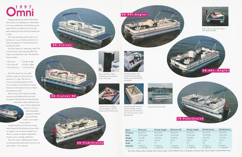 Omni 1997 Pontoon Brochure