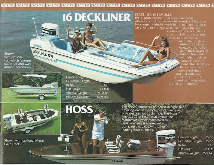 VIP 1980s Brochure