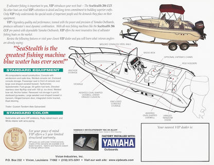 VIP Sea Stealth 206CCF Brochure