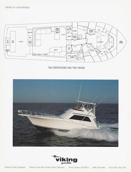 Viking 47 Convertible Boating Magazine Reprint