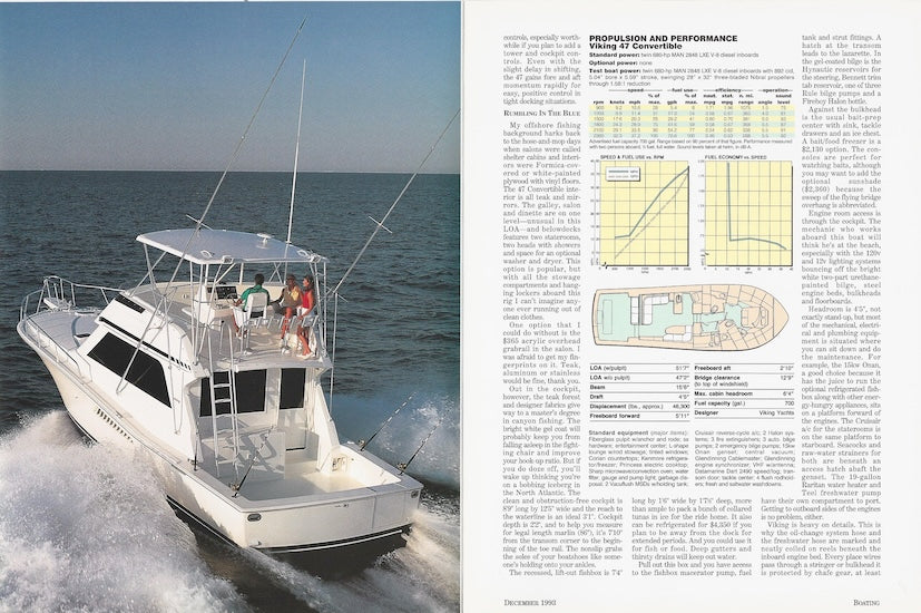 Viking 47 Convertible Boating Magazine Reprint