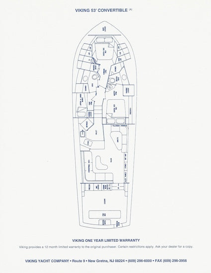 Viking 53 Convertible Specification Brochure
