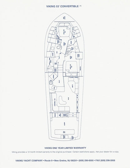 Viking 53 Convertible Specification Brochure