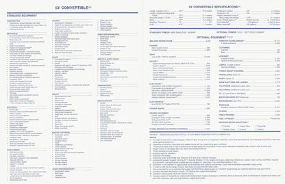 Viking 53 Convertible Specification Brochure