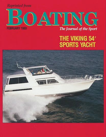 Viking 54 Sports Yacht Boating Magazine Reprint Brochure