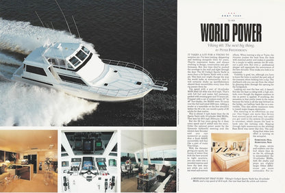 Viking 60 Cockpit Motor Yacht Magazine Reprint Brochure