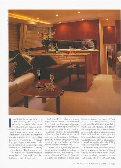 Viking 55 Convertible Motorboating & Sailing Magazine Reprint