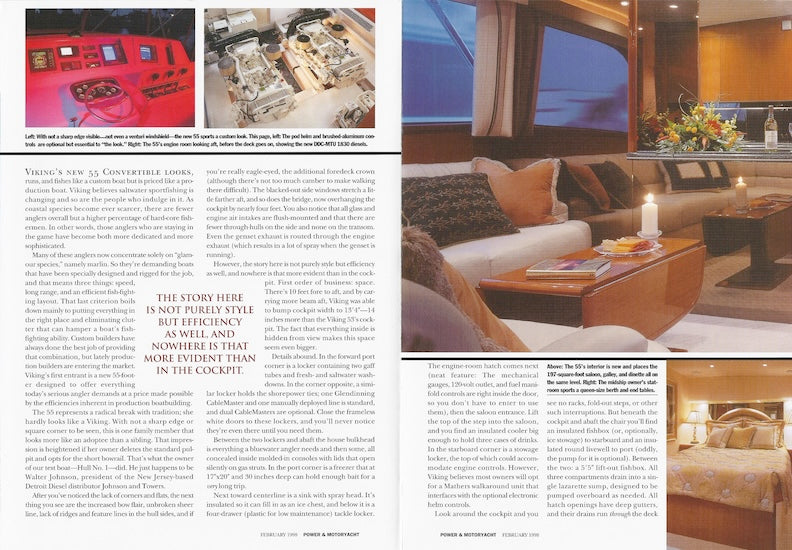 Viking 55 Convertible Power & Motoryacht Magazine Reprint