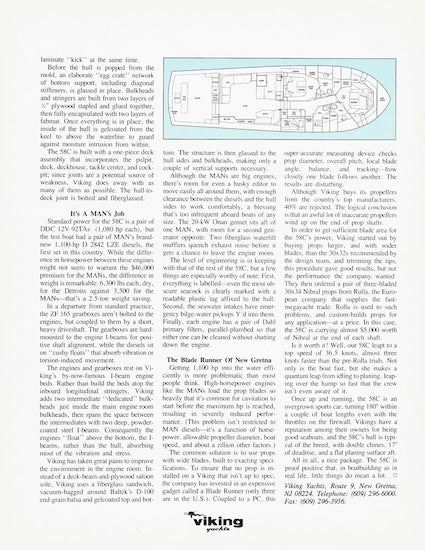 Viking 58 Convertible Power & Motoryacht Magazine Reprint Brochure