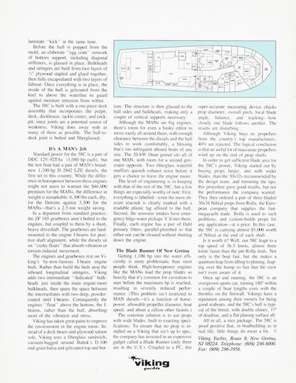 Viking 58 Convertible Power & Motoryacht Magazine Reprint Brochure