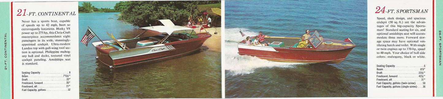 Chris Craft 1961 Mini Brochure