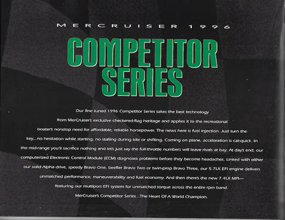 Mercury 1996 Mercruiser Brochure