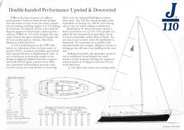 J/110 [36'] Launch Brochure