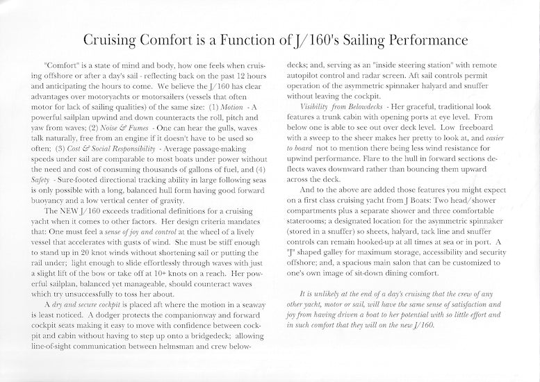 J/160 [53'] Launch Brochure