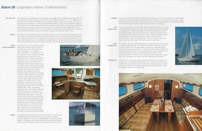 Sabre 30 Brochure