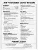 Sport Craft Fishmaster 252 Center Console Brochure