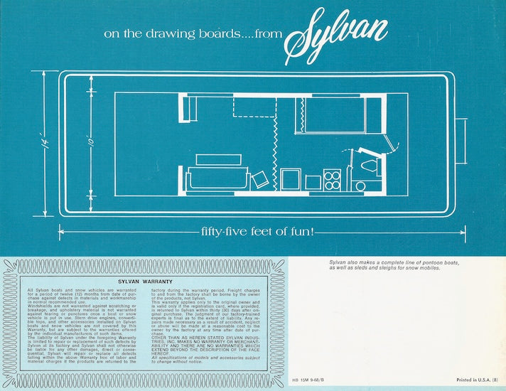 Sylvan 1969 Houseboat Brochure