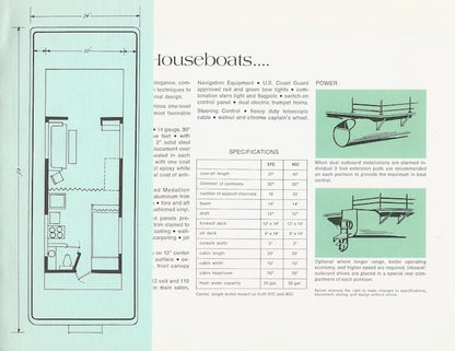 Sylvan 1969 Houseboat Brochure