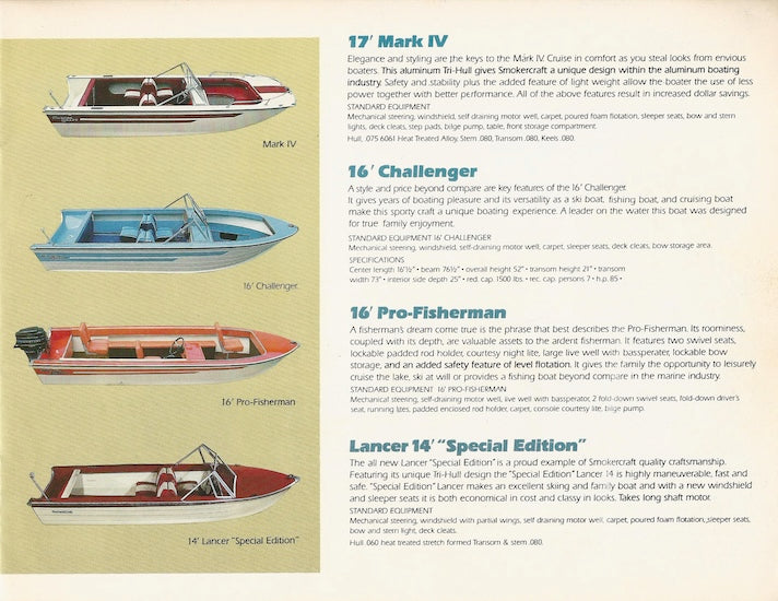 Smoker Craft 1978 Brochure