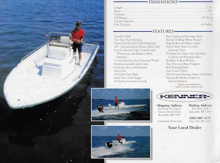 Kenner 180 Vee Brochure