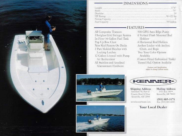Kenner Vision 1800 Brochure