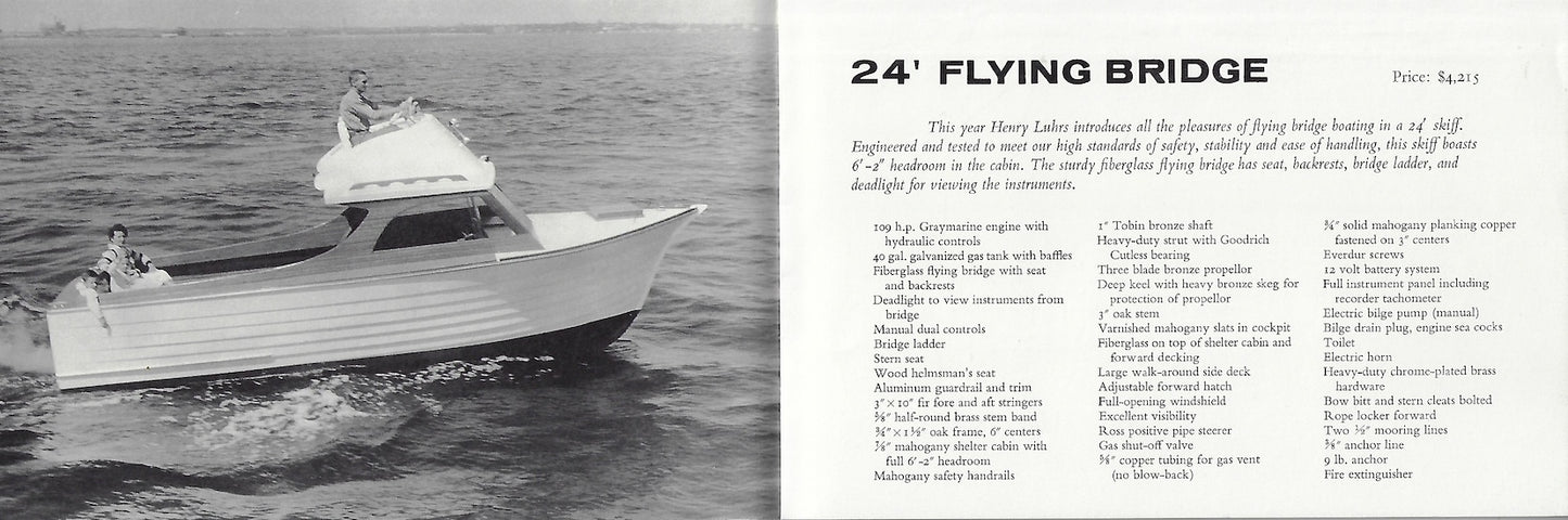 Luhrs 1962 Brochure