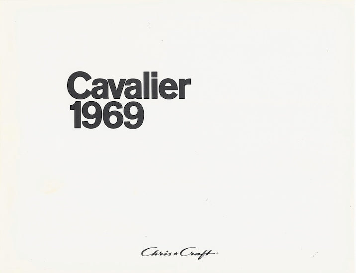 Chris Craft 1969 Cavalier Folder Brochure