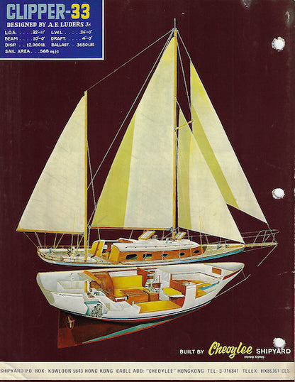 Cheoy Lee 33 Clipper Brochure