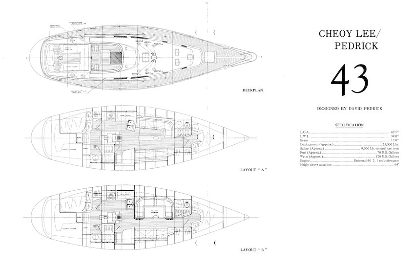 Cheoy Lee 43 Pedrick Digital Launch Brochure