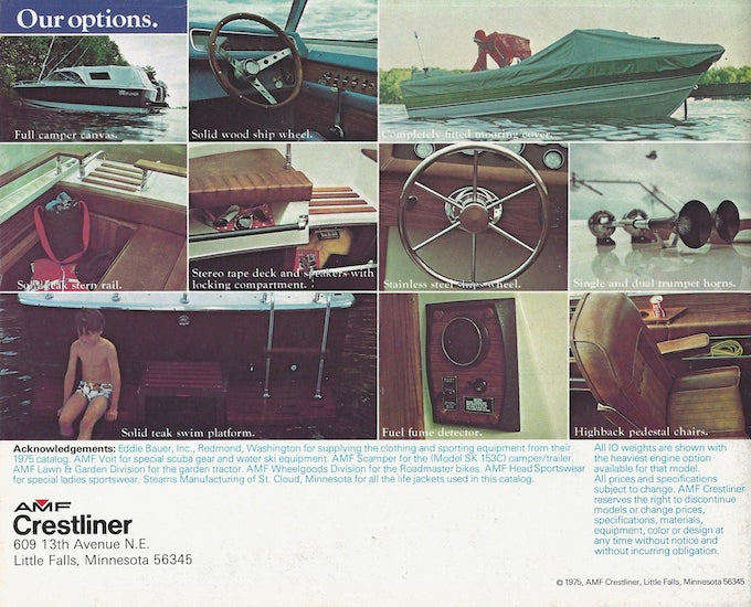 Crestliner 1975 / 1976 Brochure