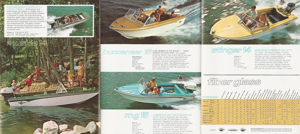 Crestliner 1971 Mini Brochure