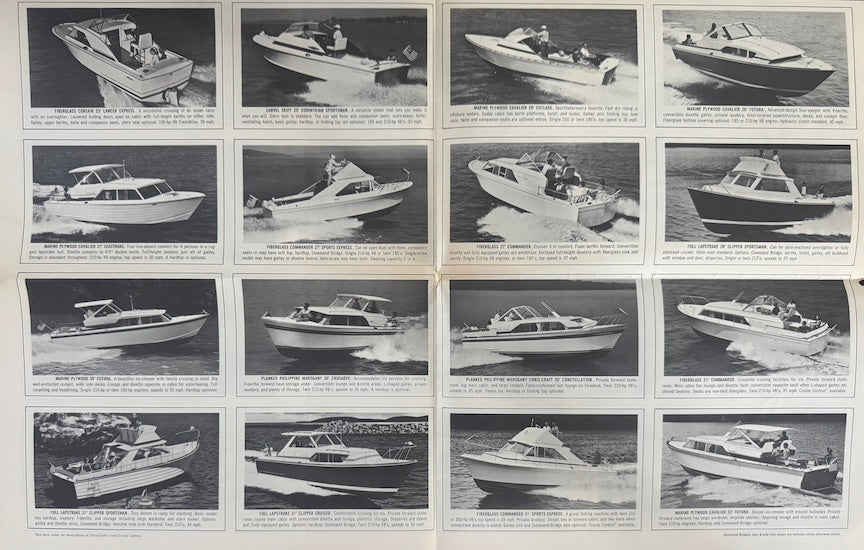 Chris Craft 1968 Poster Brochure
