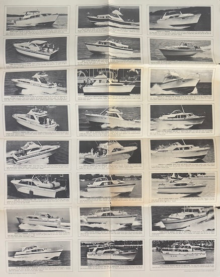 Chris Craft 1968 Poster Brochure