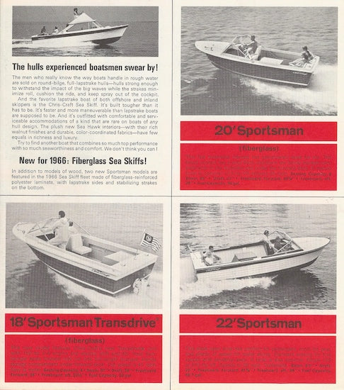 Chris Craft 1966 Sea Skiff Mini Brochure
