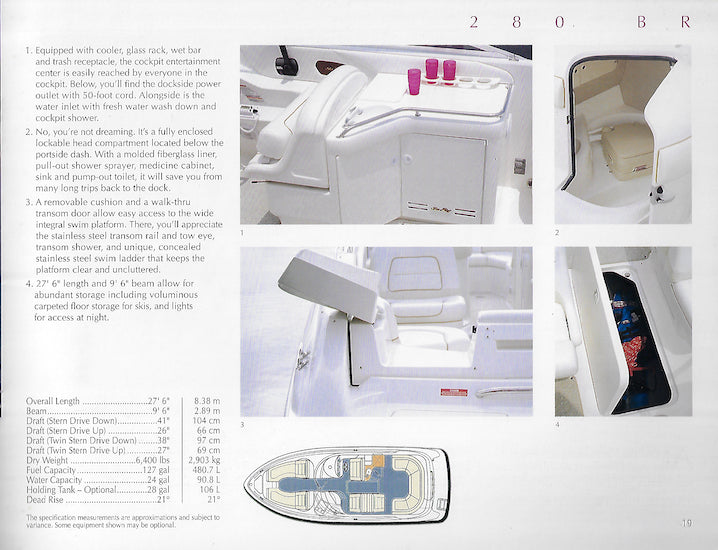 Sea Ray 1996 Sport Cruisers Brochure
