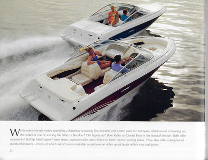 Sea Ray 1996 Sport Boats Brochure