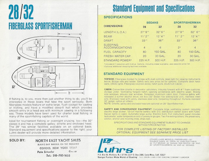 Luhrs 28/32 Brochure