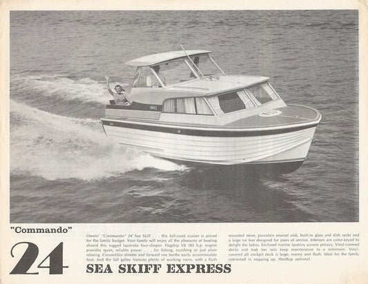 Owens Commando 24 Sea Skiff Express Specification Brochure