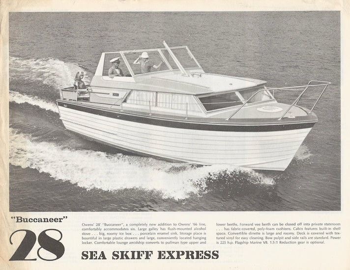 Owens Buccaneer 28 Sea Skiff Express Specification Brochure
