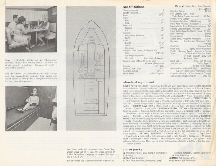 Owens Buccaneer 28 Sea Skiff Express Specification Brochure